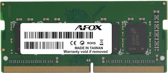Afox DDR3 με Module 1x8GB και Ταχύτητα 1600 για Laptop