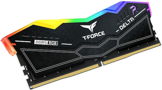 TeamGroup Delta RGB 32GB DDR5 RAM mit 2 Modulen (2x16GB) und Geschwindigkeit 6000 für Schreibtisch