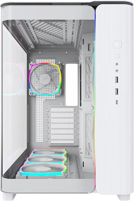 Montech King 95 Pro Midi Tower Computer Case with Window Panel White