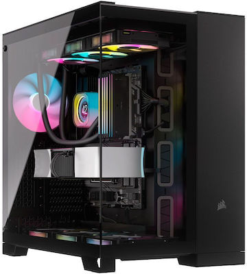 Corsair 6500X Midi Tower Κουτί Υπολογιστή με Πλαϊνό Παράθυρο Μαύρο