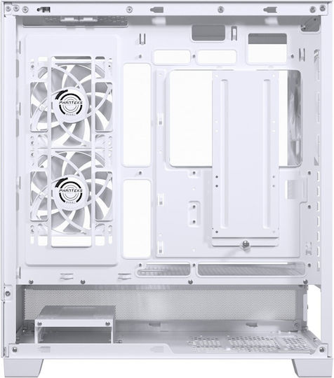 Phanteks XT Gaming Midi Tower Κουτί Υπολογιστή με Πλαϊνό Παράθυρο και RGB Φωτισμό Λευκό