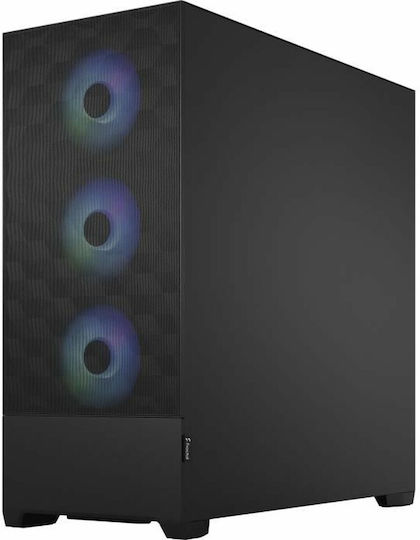 Fractal Design Pop XL Air Gaming Midi Tower Computer Case with Side Window RGB Black TG Clear