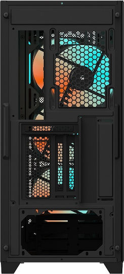 Gigabyte C301 Glass Gaming Midi Tower Computer Case with RGB Lighting Black