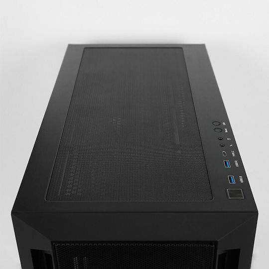 Chieftec APEX AIR Gaming Midi-Turm Computergehäuse mit Seitenfenster Schwarz