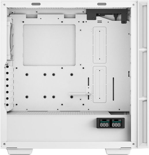 Deepcool CH560 Digital Gaming Midi Tower Computer Case with Side Window and RGB Lighting White