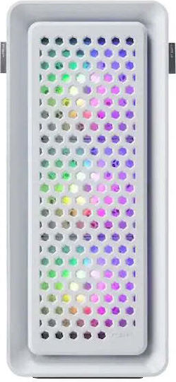 CUT593 Gaming Ultra Tower Computer Case with RGB Lighting White