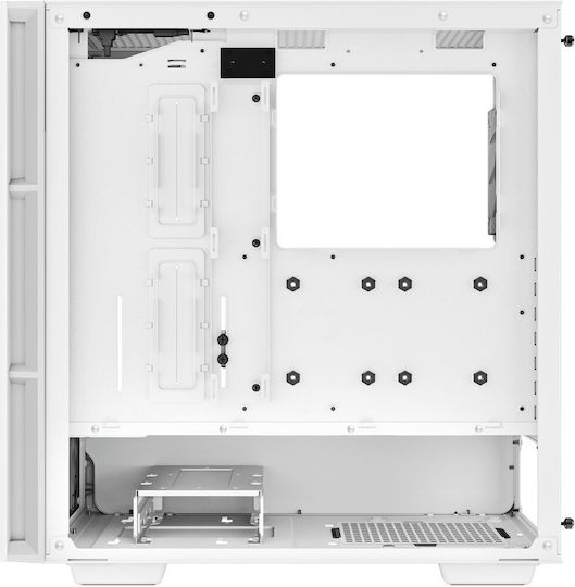 Deepcool CH560 Gaming Midi Tower Κουτί Υπολογιστή με Πλαϊνό Παράθυρο και RGB Φωτισμό Λευκό