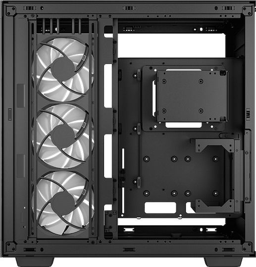 Deepcool CH780 Gaming Full Tower Κουτί Υπολογιστή με Πλαϊνό Παράθυρο και RGB Φωτισμό Μαύρο