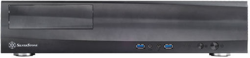 Silverstone ML03B Home Theater Κουτί Υπολογιστή με Πλαϊνό Παράθυρο Μαύρο