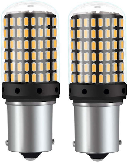 Lămpi Autoturismului BA15S / P21W Canbus LED Galben 12V 20W 2buc
