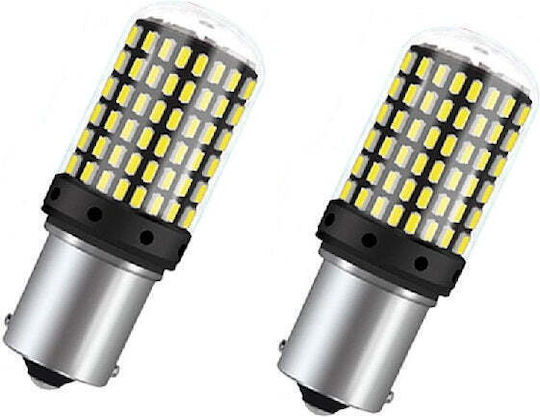 Lămpi Autoturismului BA15S / P21W Canbus LED Galben 12V 20W 2buc