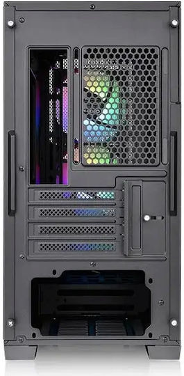 Thermaltake Divider 170 TG Gaming Mini Tower Computer Case with Window Panel and RGB Lighting Black
