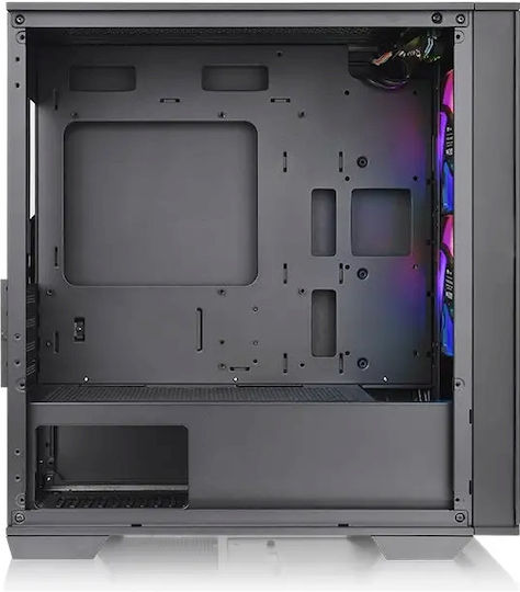 Thermaltake Divider 170 TG Gaming Mini Tower Computer Case with Window Panel and RGB Lighting Black
