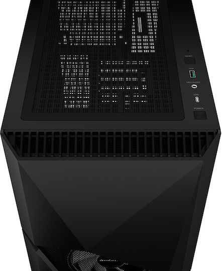 Deepcool Cyclops Gaming Midi Tower Κουτί Υπολογιστή με Πλαϊνό Παράθυρο Μαύρο