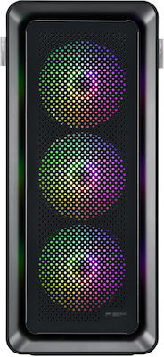 FSP/Fortron CUT593 Ultra Tower Cutie de calculator cu iluminare RGB Negru