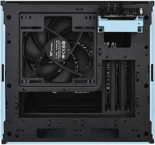 Thermaltake The Tower 200 Gaming Mini Tower Computer Case with Side Window and RGB Lighting Turquoise
