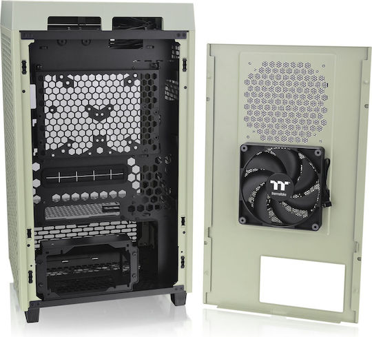 Thermaltake The Tower 200 Snow Mini Chassis Гейминг Мини кула Компютърна кутия със страничен прозорец Matcha Green