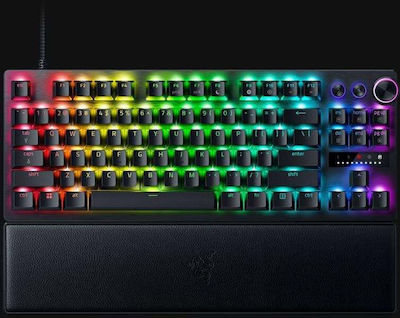 Razer Huntsman V3 Pro Tenkeyless Optic Tastatură de Gaming Fără cheie cu Razer Analog Optical Gen-2 întrerupătoare și iluminare RGB Negru