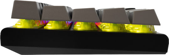 White Shark WAKIZASHI Gaming Mechanische Tastatur mit Benutzerdefiniert Blau Schaltern und RGB-Beleuchtung (Englisch US) Black/Grey