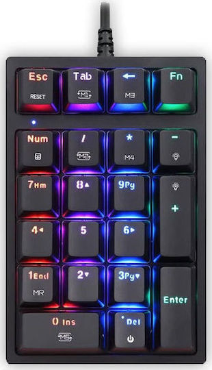 Motospeed K24 Гейминг Клавиатура с Outemu Red Превключватели и RGB Осветление Английски (САЩ)
