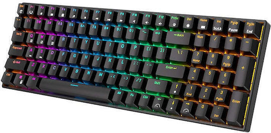 Royal Kludge RK100 Drahtlos Gaming Mechanische Tastatur mit Benutzerdefiniert Braun Schaltern und RGB-Beleuchtung (Englisch US)