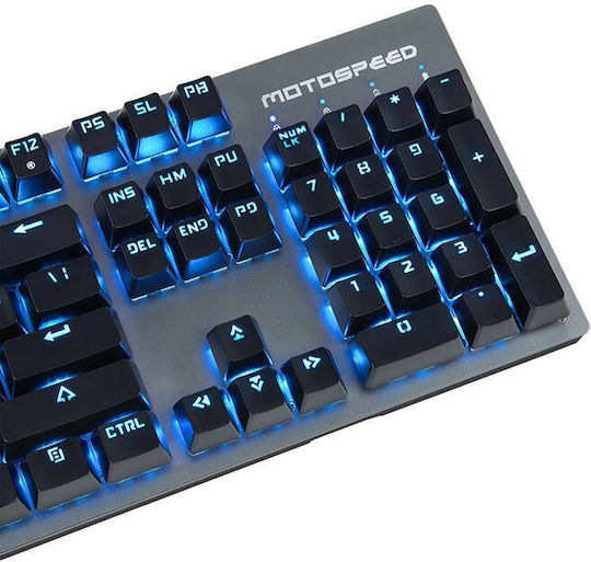 Motospeed GK89 Ασύρματο Gaming Μηχανικό Πληκτρολόγιο με Outemu Blue διακόπτες και Φωτιζόμενα πλήκτρα (Αγγλικό US) Ice Blue