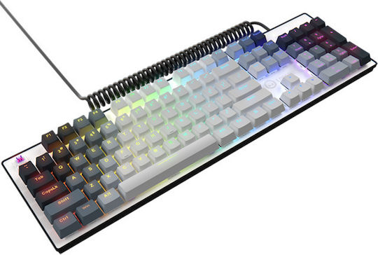 Lorgar AZAR 514 Gaming Mechanical Keyboard with Custom switches and RGB lighting (English US) White