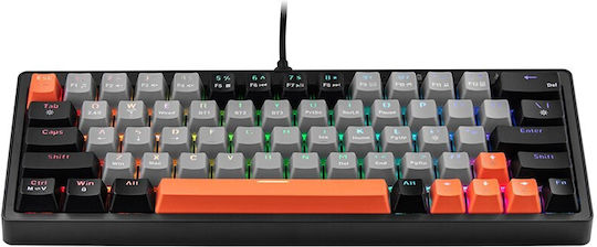 Tracer Gamezone EVO1 Hot Swap 63 Gaming Mechanical Keyboard 65% with RGB lighting (English US) Gray