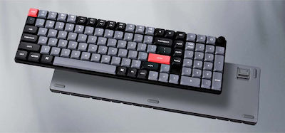 Keychron Pro Qmk Via Fără fir Gaming Tastatură Mecanică cu Personalizat switch-uri și iluminare RGB (Engleză US) Roșu