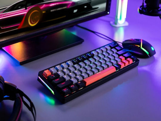 Tracer Gamezone EVO1 Hot Swap 63 Gaming Mechanical Keyboard 65% with RGB lighting (English US) Gray
