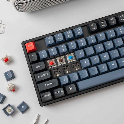 Keychron K8 Pro Η2 QMK/VIA Drahtlos Gaming Mechanische Tastatur Tenkeyless mit Gateron G-Pro Blau Schaltern und RGB-Beleuchtung (Englisch US)