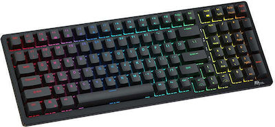 Royal Kludge RK98 Wireless Gaming Mechanical Keyboard with Custom Red switches and RGB lighting (English US)