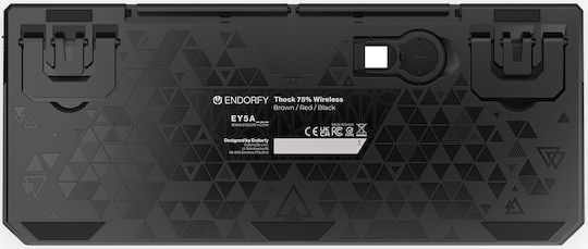 Endorfy Thock Wireless Gaming Mechanical Keyboard 75% with Kailh Box Red switches and RGB lighting (English US)