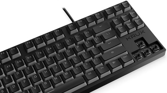 Krux Atax Pro RGB Gaming Μηχανικό Πληκτρολόγιο Tenkeyless με Outemu Black διακόπτες και RGB φωτισμό (Αγγλικό US)