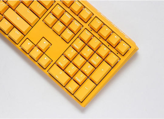 Ducky One 3 Gaming Μηχανικό Πληκτρολόγιο με Cherry MX Clear διακόπτες και RGB φωτισμό (Αγγλικό US) Κίτρινο