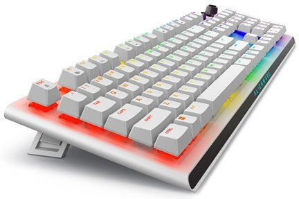 Dell Alienware Tri-Mode AW920K Wireless Gaming Mechanical Keyboard with Cherry MX Red switches and RGB lighting (English US) Lunar Light