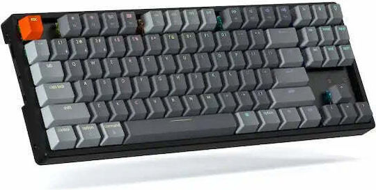 Keychron K8 Aluminum Gaming Mechanische Tastatur Tenkeyless mit Gateron Blau Schaltern und RGB-Beleuchtung (Englisch US)