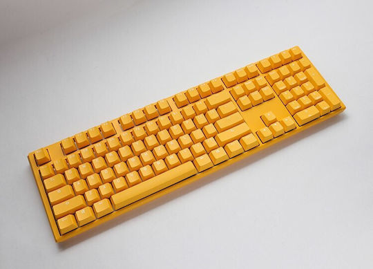 Ducky One 3 Gaming Mechanische Tastatur mit Cherry MX Rot Schaltern und RGB-Beleuchtung (Englisch US) Gelb