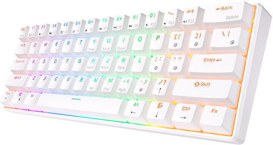 Royal Kludge RK61 Wireless Gaming Mechanical Keyboard with RGB lighting (English US) White
