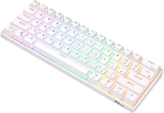 Royal Kludge RK61 Wireless Gaming Mechanical Keyboard with RGB lighting (English US) White