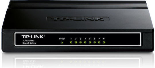 TP-LINK TL-SG1008D Unmanaged L2 Switch with 8 Gigabit (1Gbps) Ethernet Ports