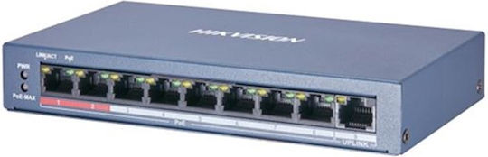 Hikvision DS-3E0109P-E/M(B) Unmanaged L2 PoE+ Switch with 9 Ethernet Ports