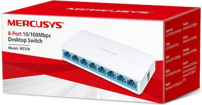 Mercusys MS108 Unmanaged L2 Switch with 8 Ethernet Ports