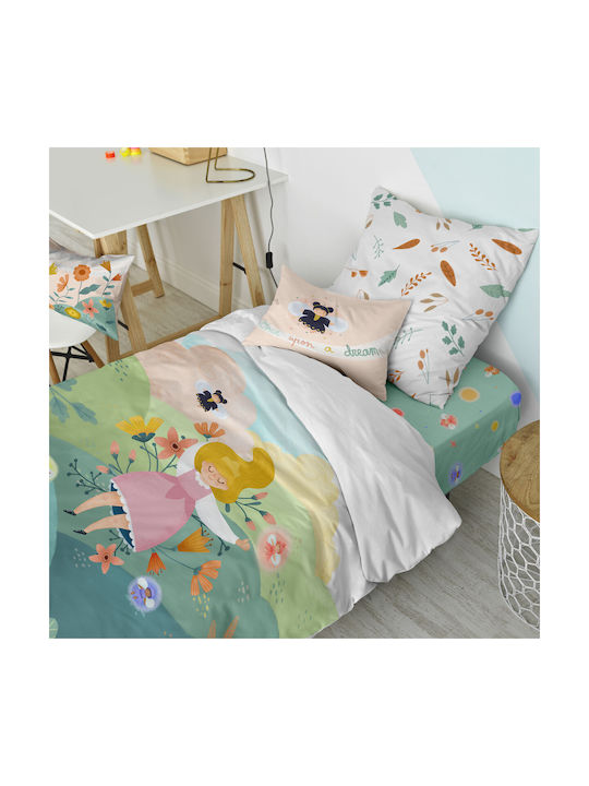 HappyFriday Mr Fox Dreaming Set Kids Duvet Cover Single with Pillowcase Cotton Multicolour 140x200cm