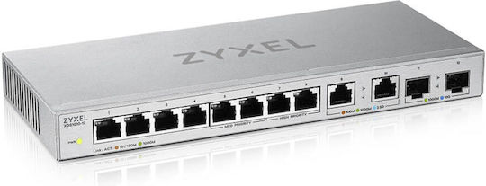 Zyxel XGS1010-12-ZZ0102F v2 Unmanaged L2 Switch με 8 Θύρες Gigabit (1Gbps) Ethernet και 2 SFP Θύρες