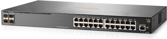 HP Aruba 2930F 24G 4SFP+ Managed L2 Switch with 24 Gigabit (1Gbps) Ethernet Ports and 4 SFP Ports