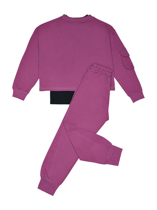 Sprint Kinder Sweatpants Set - Jogginganzug Purple