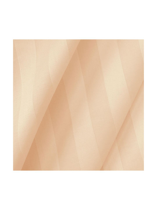 Satin Bamboo-cotton Pillowcase Stripe Beige/50x60