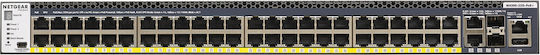 NetGear M4300-52G-POE+ 550W Managed L3 PoE+ Switch με 50 Θύρες Gigabit (1Gbps) Ethernet και 2 SFP Θύρες