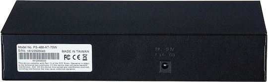Intellinet 560764 Fast Ethernet PoE+ Switch Unmanaged L2 PoE+ Switch with 8 Ethernet Ports